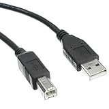 CableWholesale 6-Feet USB Type A Male/Type B Male, 2.0 Version, Black (10U2-02206BK)