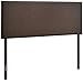 Modway Region Linen Fabric Upholstered Queen Headboard in Dark Brown