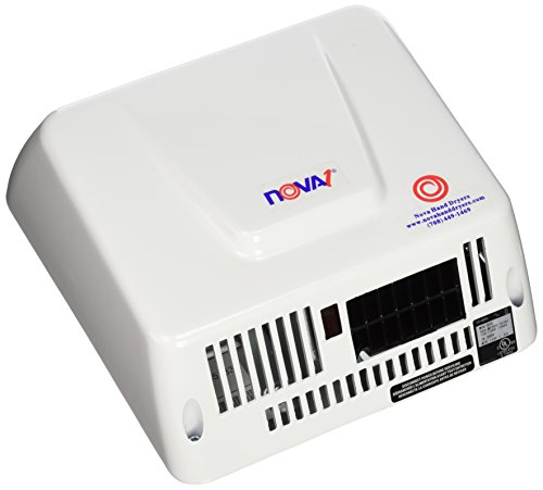 World Dryer 0830 NOVA 1 Universal Voltage Economical and ADA Hand Dryers, White