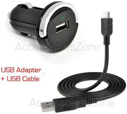 For Nokia Lumia 520, 521, 530, 635, 800, 820, 822, 830, 900, 920, 925, 928, 930, 1020, 1320, 1520 Compact Vehicle Power Car Charger Adapter + USB Data Charging Cable