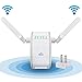 WiFi Router,Ameky Wireless Long Range Extender Repeater Amplifier Wireless-N Mini AP Access Point Dual Antenna 2.4GHz Network Dongle Signal WiFi Booster Complies IEEE802.11n/g/b with WPS