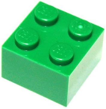 green lego bricks