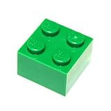 LEGO Parts and Pieces: 2x2 Green (Dark Green) Brick x50