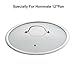 12 inch Glass Frying Pan Lid,Vented and High Tempered,Universal Compatible Size,Fit All 12 inch Skillet,High Heat Resistence From Shatter