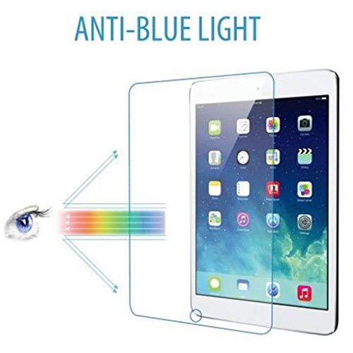 iPad Pro 10.5 (2017) Screen Protector Tempered Glass Anti Blue Light [Eye Protection], SuperGuardZ, 9H, Anti-Chip Edge, Shatterproof [Lifetime Replacement]