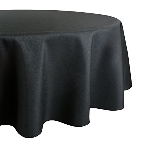 UPC 738215363268, DII 100% Polyester Commercial Quality, Wrinkle &amp; Stain Resistant Tablecloth 120&quot; Round - Black