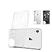 Unov Case Compatible with iPhone XR Case Clear with Design Slim Protective Soft TPU Bumper Embossed Pattern 6.1 Inch (White Universe)