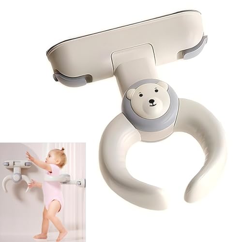 Baby Bath Rack Wall-Mounted Punch-Free Foldable Baby Bath Support Diaper Changing Auxiliary Standing Rack Ergonomic Design 6-36 Months