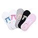 5 Pairs Women's No Show Socks Cotton Non Skid Low Cut Socks (Cute Rabbit)