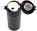 Simple Modern Vacuum Insulated 16oz Kona Travel Mug - Stainless Steel Tea Coffee Cup - Powder Coated Hot Cold Thermos - Canteen Water Bottle - Midnight Black