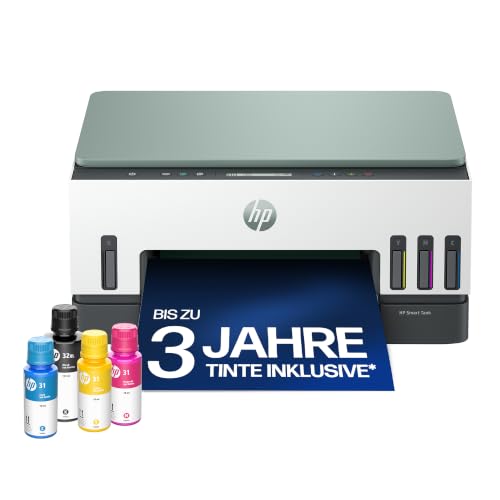 HP Smart Tank 7007 3-in-1 Multifunktionsdrucker (WLAN; Duplex-Druck) – 3 Jahre Tinte inklusive, 3 Jahre Garantie, großer Tintentank, hohe Reichweite,