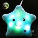 WEWILL 13'' Creative Twinkle Star Glowing LED Night Light Plush Pillows Stuffed Animals Toys Birthday Christmas Holiday Valentines Gifts for Toddlers Girls(Blue)