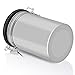 Coffee Container, Food Storage Coffee Bean Stainless Steel Container for Home Kitchen (Silver 22 OZ)