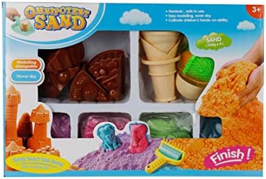 IndiPlay DIY Ice Cream Clay Play Set Toy, Make Fancy Clay Ice Cream with Clay, Real Clay Vending Machine, Clay Tubs, Non Toxic (Large)