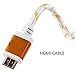 CableVantage Premium HDMI Cable 100FT 100feet V1.4 for 1080P 3D TV DVD PS4 PS3 360 HDTV Monitor Braided Nylon HDMI Cord, Gold Tip White