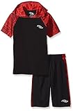 CB Sports Little and Big Boys' 2 Piece Performance Athletic T-Shirt and Short Set