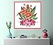 Cross Stitch Counted Kits Stamped Kit Cross-Stitching Pattern for Home Decor, 14CT Pre-Printed Fabric - DIY Art Crafts & Sewing Needlepoint Kit(Printed Kits,Flamingo)