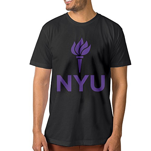 WG Men's T Shirt - Cool New York University NYU Bobcat Mascot Black Size XL