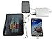 Multiple USB Charger 6 Port 60 Watt by i-xtm - Portable High Speed Charging Station; 3-1 Cable Included($6.97 value)