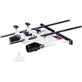 BOSCH RA1054 Deluxe Router Guide | Fine adjustment, edge-guided cuts to 8 In., converts to 32 In. circle guide, includes dust hood, hose adapter and hardware