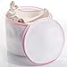 Tenrai Set of 3 Bra Bags, Delicates Laundry Bags, Bra Fine Mesh Wash Bag, Zippered, Protect Best Bra or Underware in The Washer (Cylindrical, Rose, Set of 3)