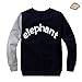 CM-Kid Little Boys' Super Cute Elephant Print Sport Long Sleeve T-shirt Cartoon Head Sweatshirt Pullover