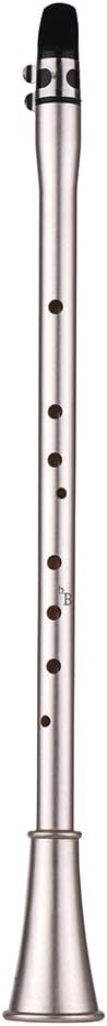 Muslady Bb Key Mini Simple Clarinet Sax Compact Clarinet-Saxophone ABS Material Musical Wind Instrument for Beginners with Carry Bag