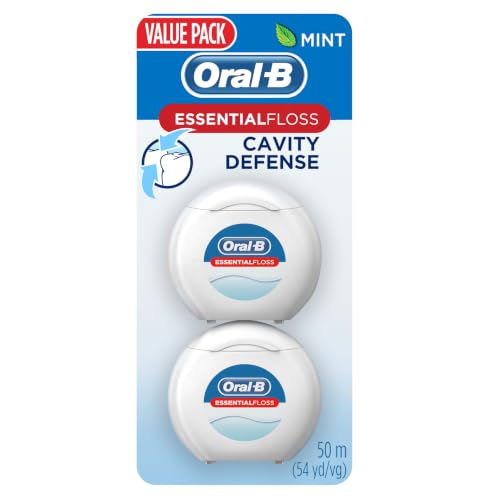 Oral-B EssentialFloss Cavity Defense Zahnseide, 50 m, 2 Stück