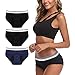 Intimate Portal Period Panties Girls Women Leakproof Menstrual Underwear 3 Pack Black Blue Blue 6XL Plus Size