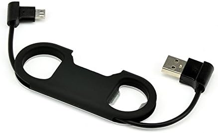 Rowell Micro USB Keychain Fast Charger Charging Sync Data Cable Bottle Opener for Android,3 in 1 High Speed Transmit Data,Charging,Bottle Opener(Black)