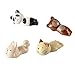 Astra Shop Creative Cartoon Animal Chopstick Rest Spoon Fork Knife Holder Cat Panda Bear and Rabbit Spoon Rest -Set of 4