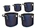 dWee Grow Bags Heavy Duty Variety Pack/Aeration Fabric pots - 5 Pack 1/3/5/7/10 Gallons Indoor/Outdoor with Handles