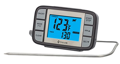 Taylor Grill Digital Thermometer with Probe Timer