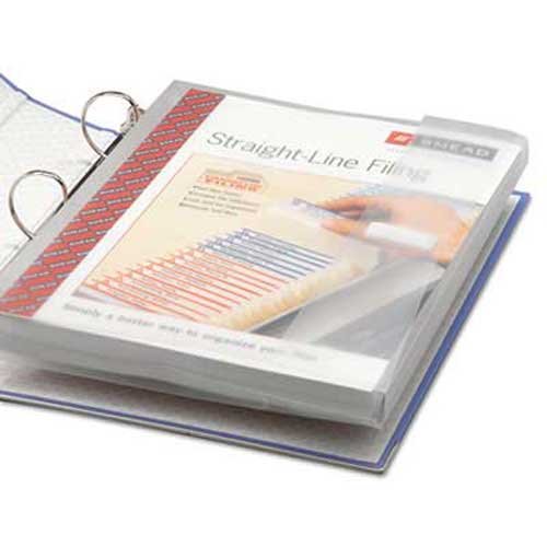 SMEADPoly Ring Binder Pockets, 9 x 11-1/2, Clear, 3/Pack