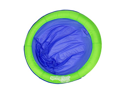 SwimWays Spring Float Papasan, Green/Blue