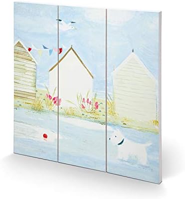 Hannah ColeSQ12621A Wooden Print 30 x 30 cm (After Shower), MDF, Multi-Colour, 30 x 30 x 1.2 cm