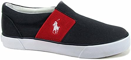Polo R.L. Boys Gavin Navy/Red Slip On Shoe US 4