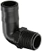 Banjo HB100/125-90 Polypropylene Hose Fitting, 90 Degree Elbow, 1" NPT Male x 1-1/4" Barbed