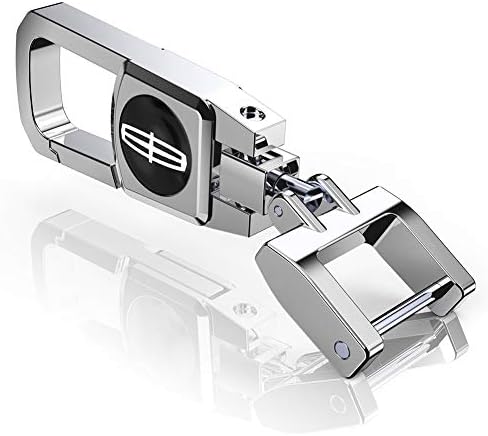 Kaolele Single Car Key Chain for Lincoln Key Ring Gift for Man(Silvery)