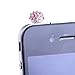 1pc 3.5mm Pink Crystal Disco Ball Anti Dust Plug Stopper for Iphone Ipad Cell Phone