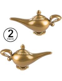Tigerdoe Genie Lamp - 2 Pack - Magic Lamp - Genie Costume Accessories - Genie Lamp Prop