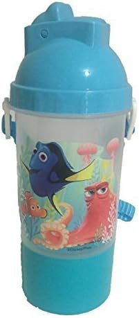 Finding Dory Water Bottle - Finding Dory Rock N Sip N Snack Canteen Water Bottle with Removable and Adjustable Lanyard - (Turquoise and Blue - Dory) by Oceanus Prods