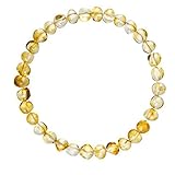 Adult Baltic Amber Bracelet (Unisex, Honey, 7.5 Inches) Lab-Tested, 100% Certified Baltic Amber - All Natural Pain Relief & Anti-Inflammatory For Migraine, Sinus, Arthritis & More