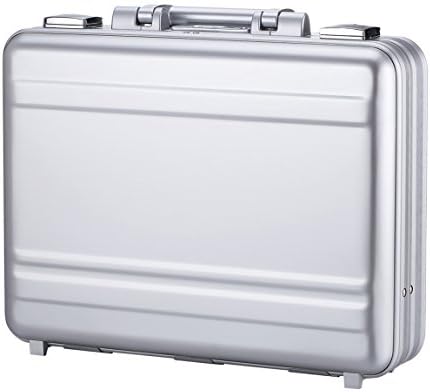 Tokers Metal briefcases for men Aluminum Attache cases Gun Metal 14 Inch 14.5X10.6X4.5inch