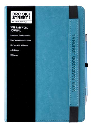 New Range! Web Password & Internet Address Notebook A5 (Light Blue)