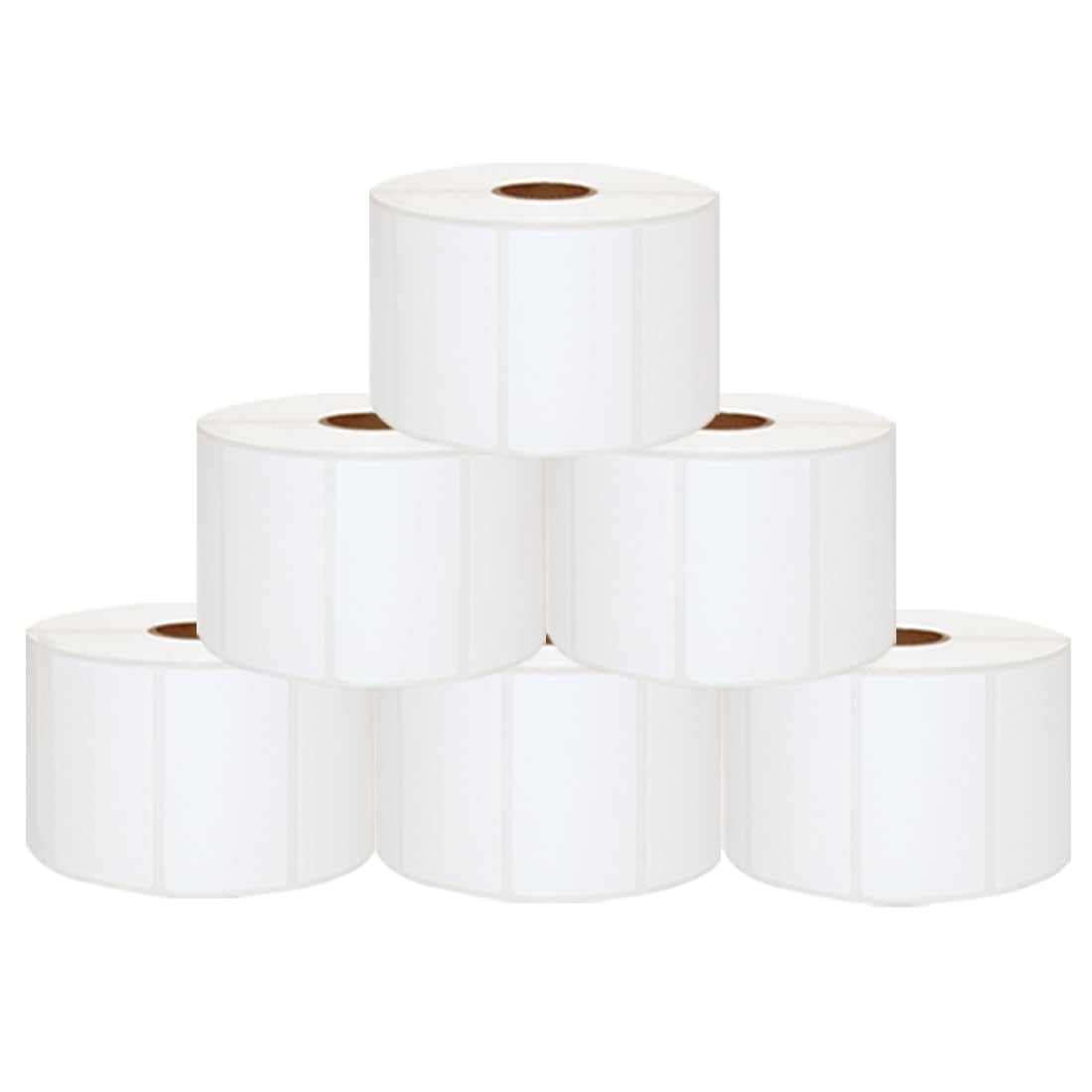 Molabel 6 Rolls 57x32mm Thermal Labels Compatible with Zebra GC420d, GK420d, GX420d and GX420t Printers - 1500 Labels Per Roll
