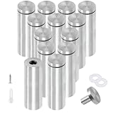 Luomorgo 12 Pcs 1" x 4" Stainless Steel Standoff