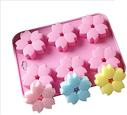 Amazon Co Jp Pichidr 桜 花 シリコンモールド アロマハイストーン シリコン モールド 樹脂 粘土 レジン キャンドル 手作り石鹸 型 抜き型 ピンク ホーム キッチン