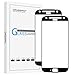 [2 Pack] Orzero For Moto X4 (Updated Version: add precise holes for sensors and microphone) Tempered Glass Screen Protector, 2.5D Arc Edges 9 Hardness HD Full-Coverage [Lifetime Replacement Warranty]