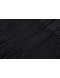 NASHALYLY faldas maxi plisadas de gasa elástica de cintura alta para dama